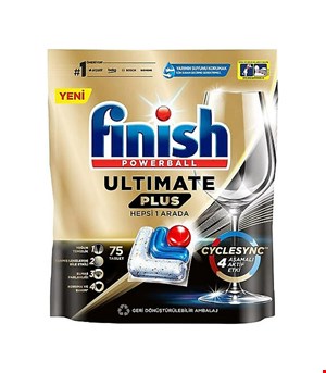 قرص ماشین ظرفشویی فینیش مدل التیمیت پلاس 75 عددی Finish Ultimate plus