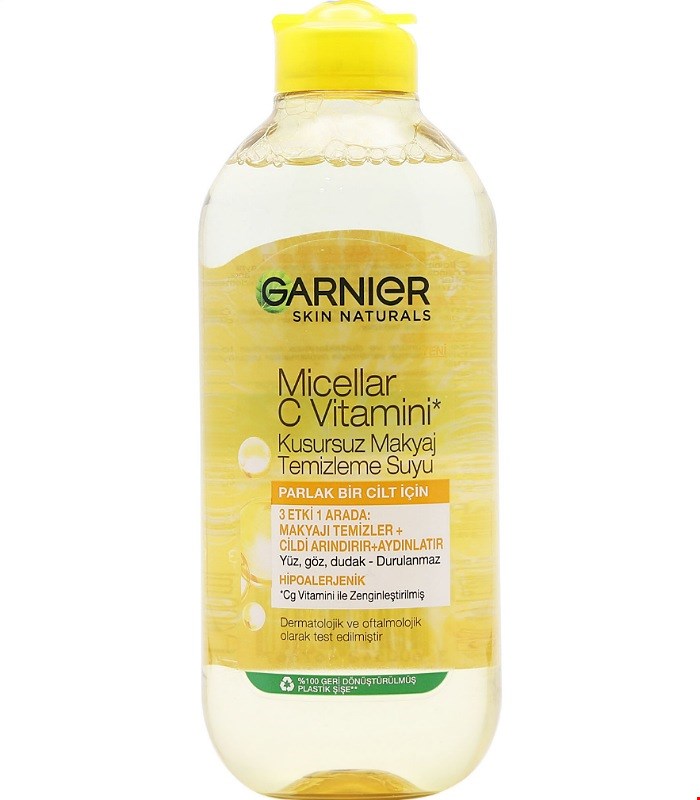 میسلار ویتامین سی گارنیر ضدلک و روشن کننده حجم 400 میل Garnier Micellar water vitamin C