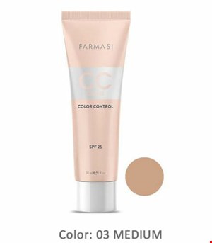 سی سی کرم فارماسی ضدلک color contro شماره03 Farmasi medium حجم 30  میلی لتر