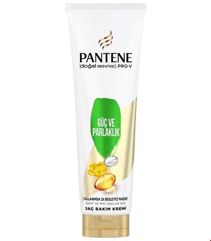 ماسک مو پنتن اصل مدل گوچ و پارلاکلک مناسب موهای شکننده و ضعیف حجم 275 میلی لیتر GUC VE PARLAKLIK PANTENE 