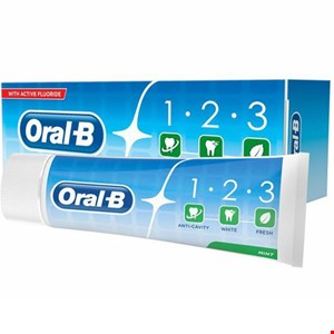 خمیردندان اورال بی یک دو سه مدل 1 2 3 حجم 75 میلی لیتر ORAL B