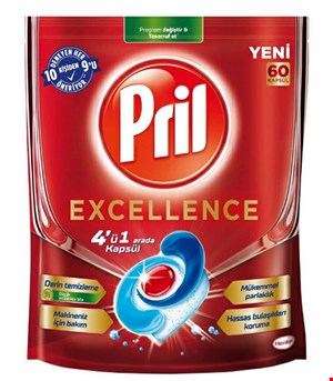 قرص ماشین ظرفشویی پریل اصل 60 عددی PRIL 4in1