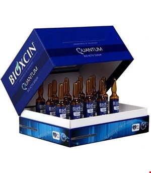 پک ویال ضدریزش مو کوانتوم بیوکسین پک 15 عددی ویال سرم اصل ترکیه حجم 15×6 میلی لیتر BIOXCIN 
