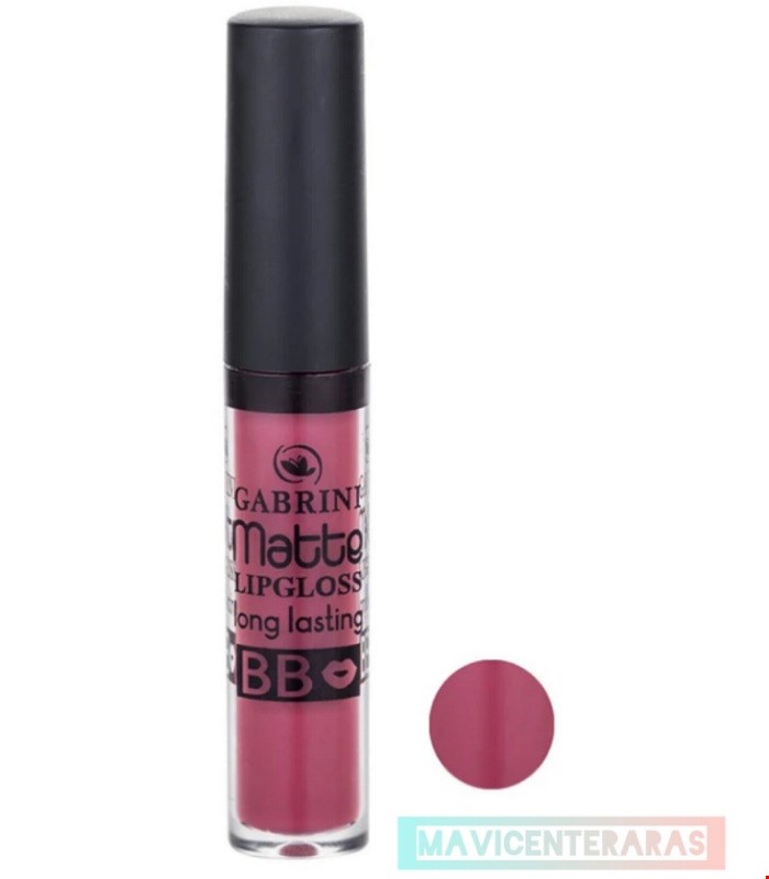 رژلب مایع گابرینی شماره 02 مدل بی بی مات 24 ساعته Gabrini Matte Lipglos Matte Lipgloss long lasting BB