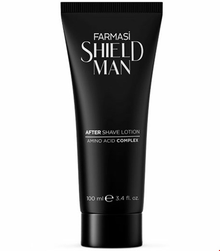 افتر شیو شیلد من فارماسی لوسیون افتر شیو شیلد من اصل ترکیه حجم 100 میل FARMASI SHIELD MAN