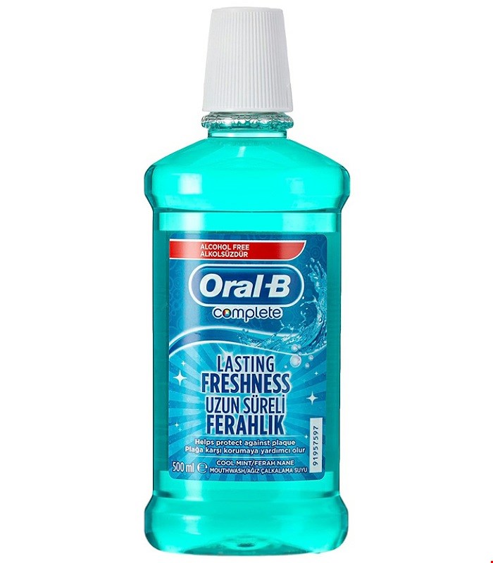 دهان شویه اورال بی مدل کامپلیت COMPELET اصل ترکیه حجم 500 میل ORAL B 