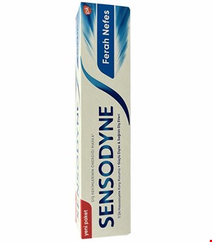 خمیر دندان سنسوداین مدل FERAH NEFES ضدحساسیت و خوشبو کننده دهان اصل ترکیه حجم 100 میل SENSODYNE 