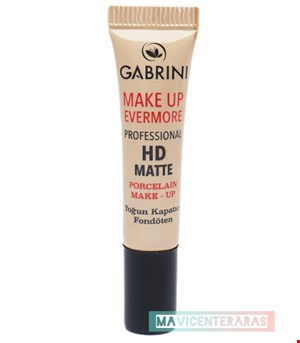 کرم پودر گابرینی تستر کرم پودر شیشه ای شماره 01 گابرینی HD اصل ترکیه حجم 10 میل GABRINI 