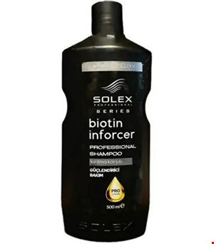 شامپو سولکس بیوتین مغذی و ضد ریزش biotin inforcer اصل ترکیه حجم  500 میل SOLEX 