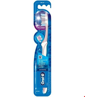 مسواک اورال بی 3D وایت سری برلیانس برس متوسط اصل ترکیه ORALB 3DWHITE BRILLIANCE