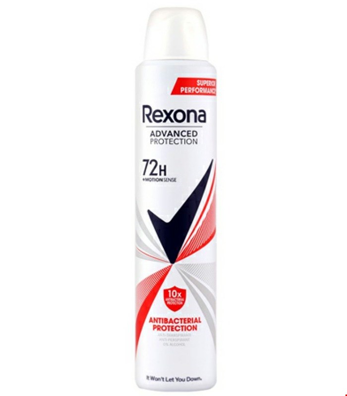 اسپری رکسونا ضدتعریق مدل انتی باکتریال پروتکشن 72 ساعته  ANTIBACTERIAL PROTECTION اصل آرژانتین  حجم 200 میل   