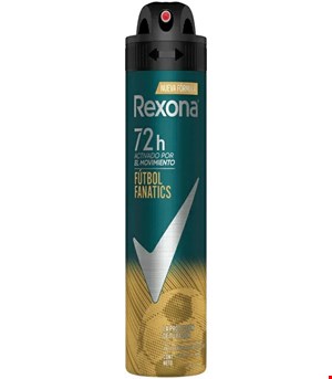 اسپری رکسونا مردانه ضدتعریق مدل فوتبال فن و ورزشکاران FOTBAL FANATICS اصل آرژانتین حجم 200 میل REXONA 