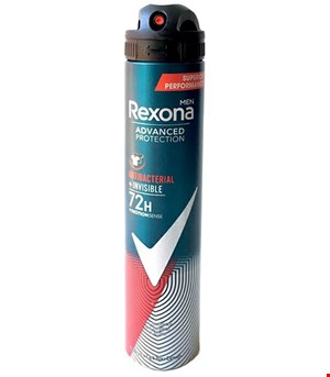 اسپری رکسونا مردانه ضدتعریق مدل انتی باکتریال اینویزیبل ANTIBACTERIAL INVISIBLE اصل آرژانتین حجم 200 میل REXONA 