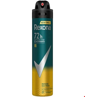 اسپری رکسونا مردانه ضدتعریق مدل وی هشت V8 اصل آرژانتین حجم 200 میل REXONA 