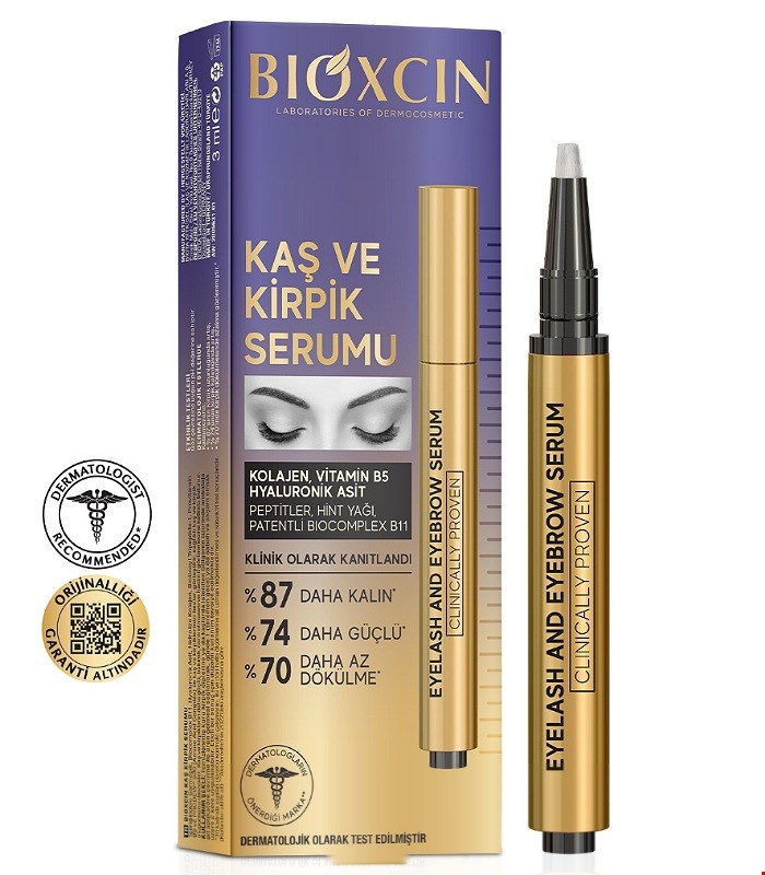 سرم تقویت مژه و ابرو بیوکسین حاوی بیوتین برای رشد مو اصل ترکیه حجم 3 میل
