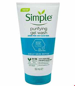 ژل شسشتو سیمپل پوست چرب مدل  purifying اصل حجم 150 میل