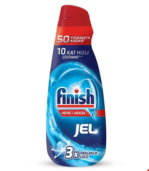 ژل ماشین ظرفشویی 50بار مصرف فینیش 3X 1000mil