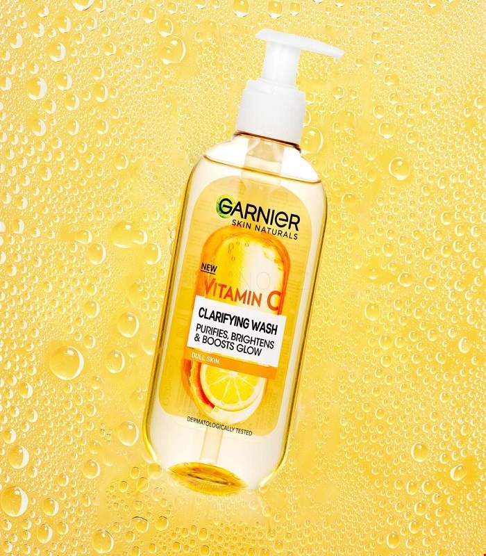 ژل شستشوی صورت ویتامین سی گارنیر Vitamin c Garnierحجم 200 میل